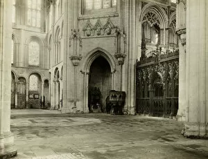 Choir Screen Gallery: Ely Cathedral: Octagon from South Transept Chairs & Benches Removed, 1899