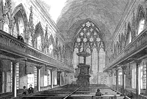 Holborn Camden London England Prints: Ely Chapel, Holborn, 1874. Creator: Unknown