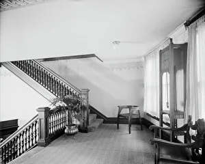 Detroit Prints: E.M. Bigsby Co. show rooms, clock on the balcony, between 1900 and 1915. Creator: Unknown