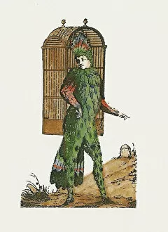 Wolfgang Amadeus Mozart Gallery: Emanuel Schikaneder as the first Papageno in Mozarts The Magic Flute