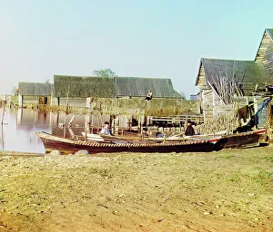 Rack Prints: Embankment of Lake Seliger: Fishing settlements on Lake Seliger
