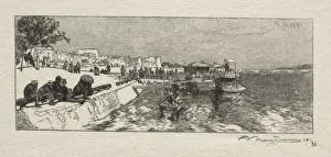 Embarcadere a Bercy. Creator: Auguste Louis Lepere (French, 1849-1918)