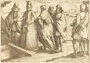 Embarkation at Genoa, 1612. Creator: Jacques Callot