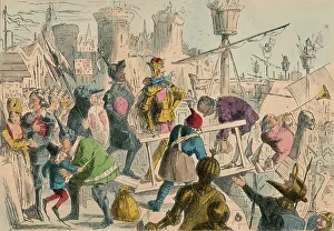 Southampton Prints: Embarkation of King Henry the Fifth at Southampton. A. D. 1415, 1850. Artist: John Leech