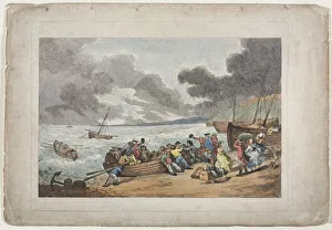 Thomas Rowlandson British Prints: Embarking from Brighthelmstone to Dieppe