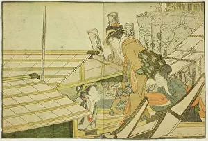 Double Page Prints: Embarking on Pleasure Boats in Summer