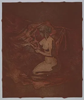 Embers Glow, 1890-1897. Creator: Theodore Roussel (French, 1847-1926)