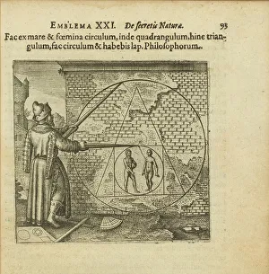 Graphics Prints: Emblem 21. Make a circle of man and woman