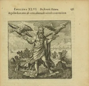 Graphics Prints: Emblem 46. Two eagles, one from the east