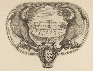 Tennis Court Prints: Emblem. Creator: Stefano della Bella