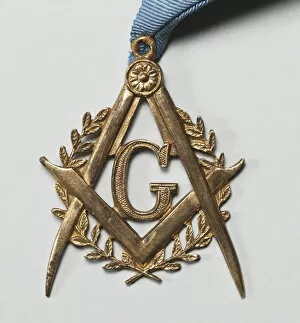Gilded Collection: Emblem of the Masonic Lodge Flaming Star