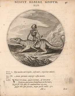 Jacob Cats Prints: Emblem from Sinn- en Minne-beelden (Sense- and Love-pictures) by Jacob Cats, 1627