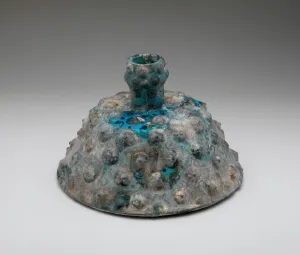 Textured Prints: Embossed Candlestick, Iran, 12th century. Creator: Unknown