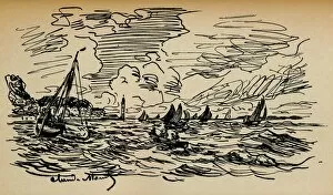 Sailing Collection: Embouchure De La Seine A Honfleur, c1865. Artist: Claude Monet