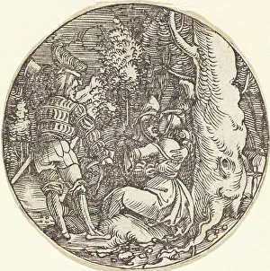 Hans Springinklee Prints: The Embrace (A Couple of Lovers by a Tree). Creator: Hans Springinklee