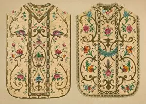 Robert Dudley Collection: Embroidered Chasubles by Luigi & Ersilia Martini, 1893. Artist: Robert Dudley