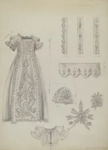 Sterling Ella Josephine Prints: Embroidered Christening Robe & Mull Cap