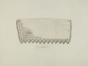 Famularo Marie Prints: Embroidered Cuff, 1939. Creator: Marie Famularo