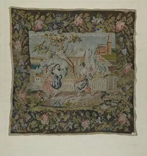 Frank J Mace Collection: Embroidered Picture, 1935 / 1942. Creator: Frank J Mace