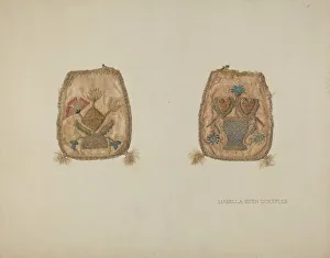 Embroidered Purse, c. 1941. Creator: Isabella Ruth Doerfler