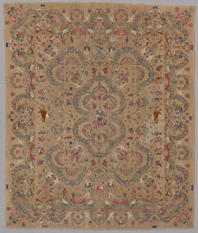 Embroidery with Allegorical and Mythological Motifs, South America, 1660s Embroidery with Allegorical and Mythological Motifs, South America, 1660s
