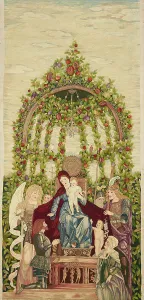 Linen Prints: Embroidery, Holy Family, 1913. Creator: Jane Cory