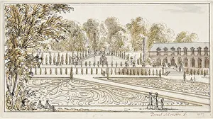 Parterre Prints: The embroidery parterre of la Maison du Tillet in Saint-Cloud. Creator: Israel Silvestre