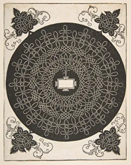 Embroidery Pattern with an Oblong Panel in its Center, 1521 before