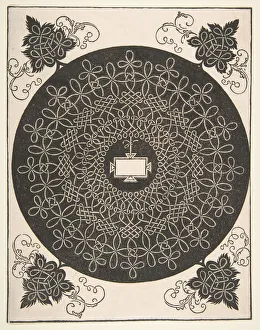Embroidery Pattern with an Oblong Panel in its Center, 1521 before