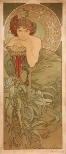 Emerald (From the series The gems). Artist: Mucha, Alfons Marie (1860-1939)