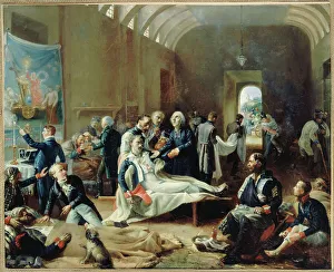 Makeshift Prints: An emergency hospital in 1814, during the French campaign