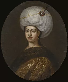 Ottoman Empire Collection: Emetullah Rabia Gulnus Sultan (1642-1715), favorite consort of Sultan Mehmed IV