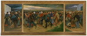 Displaced Person Prints: Emigrants, 1896. Creator: Eugene Laermans