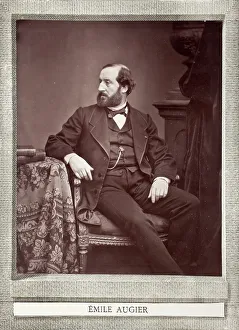 Emile Augier, Printed 1878. Creator: Antoine-Samuel Adam-Salomon