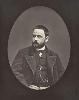 Woodburytype Collection: Emile Zola (French novelist, playwright, and journalist, 1840-1902), c. 1876