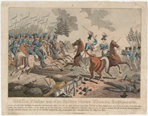 November Night Prints: Emilia Plater in November uprising 1831. Artist: Wunder, Georg Benedikt (1786-1858)