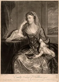 Kildare County Kildare Ireland Prints: Emily, Countess of Kildare, 1754. Creator: James McArdell