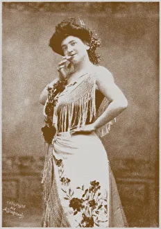 Emma Calve as Carmen. Artist: Dupont, Aime (1842-1900)