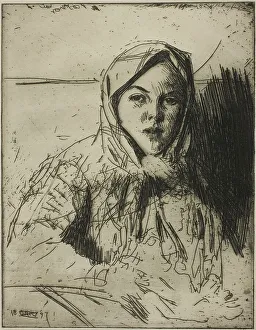 Emma, Girl from Mora, 1897. Creator: Anders Leonard Zorn