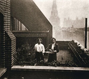 Emmeline Goulden Gallery: Emmeline and Christabel Pankhurst, British suffragettes, London, 12 October 1908