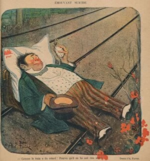 Emouvant Suicide, 1899. Creator: Abel Faivre