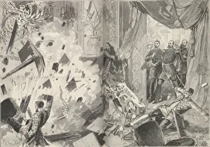 Alexander Nikolayevich Prints: Emperor Alexander II after the explosion, evening of February 17, 1880. Creator: De Haenen