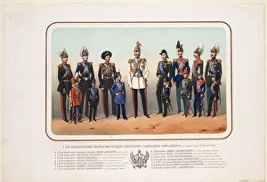 Cavalry Prints: Emperor Alexander II in the gala uniform of the Life Guard Cavalry Regiment, 1856