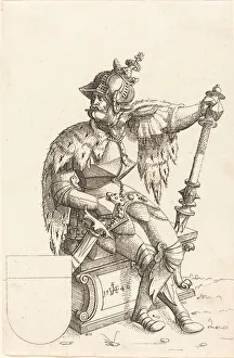 Carlos I Prints: Emperor Charles V, 1546. Creator: Augustin Hirschvogel
