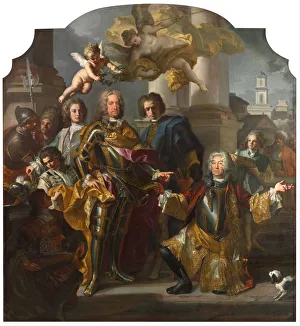 Emperor Charles VI and Count Gundacker von Althan, 1728. Artist: Solimena, Francesco (1657-1747) Emperor Charles VI and Count Gundacker von Althan, 1728. Artist: Solimena, Francesco (1657-1747)