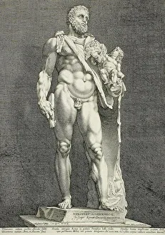 Henry Goltzius Prints: The Emperor Commodus...Hercules, 1591. Creator: Hendrik Goltzius