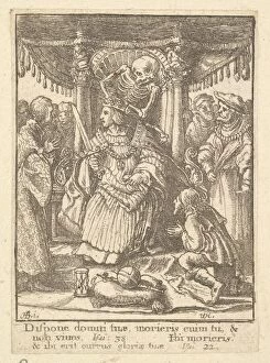 The Emperor, from the Dance of Death, 1651. Creator: Wenceslaus Hollar