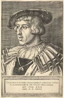 King Of Hungary Collection: Emperor Ferdinand I, 16th century. Creator: Barthel Beham