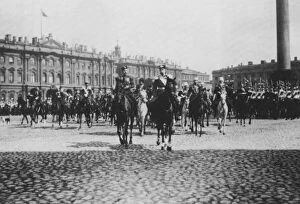 Emperor Franz Joseph I of Austria on a state visit to St Petersburg, Russia, 1897