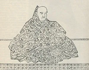 Mongol Prints: Emperor Go-Uda of Japan, in whose reign the Mongol Armada was destroyed, 1907